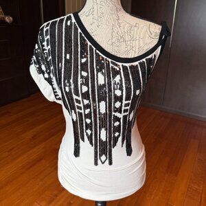 One Shoulder Sequin Top
